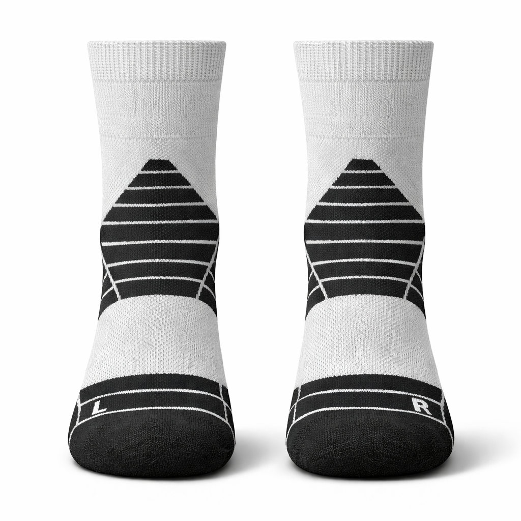 Swiftal Anti-blister Running Sock - Mid Crew - Grey