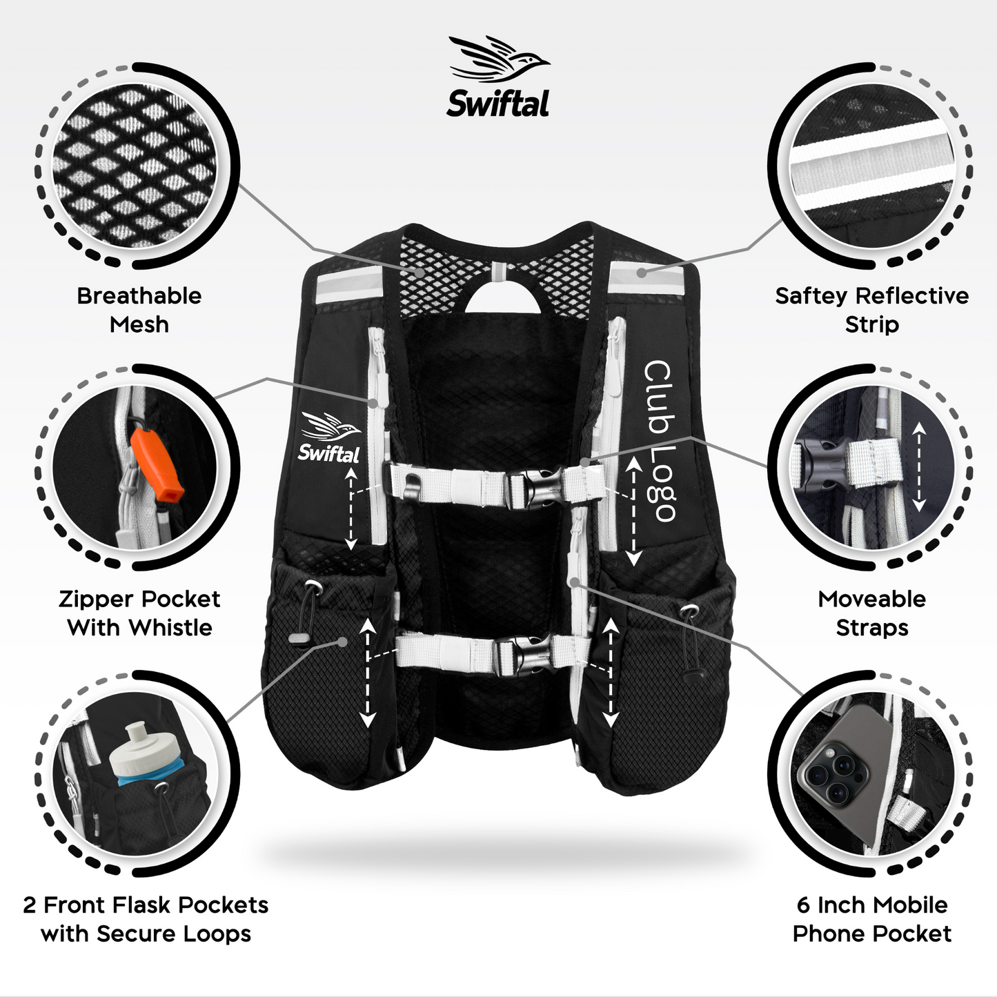 Club Branded Running Vest