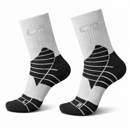 Swiftal Anti-blister Running Sock - Mid Crew - Grey