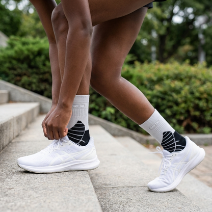 Swiftal Anti-blister Running Sock - Mid Crew - Grey