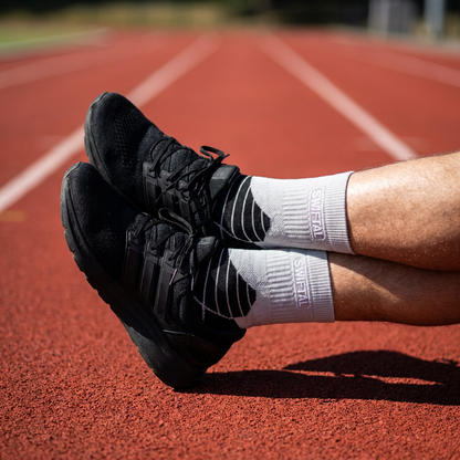 Swiftal Anti-blister Running Sock - Mid Crew - Grey
